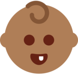 宝宝：中黑肤色emoji素材一 160x160像素