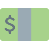 美元纸币emoji素材一 160x160像素