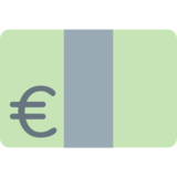 欧元纸币emoji素材一 160x160像素