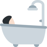 洗澡者：浅肤色emoji素材一 160x160像素