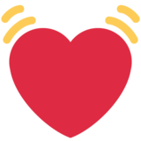 跳动的心脏emoji素材一 160x160像素