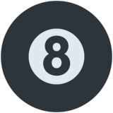 台球黑8emoji素材一 160x160像素