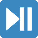 播放或暂停按钮emoji素材一 160x160像素