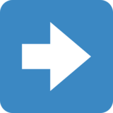 右箭头emoji素材一 160x160像素