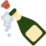 带弹出软木塞的瓶子emoji素材一 160x160像素