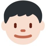 男孩：浅肤色emoji素材一 160x160像素