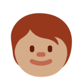 儿童：中等肤色emoji素材一 160x160像素