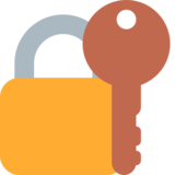 用钥匙锁定emoji素材一 160x160像素