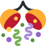 五彩纸屑球emoji素材一 160x160像素