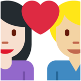 情侣: 女人男人较浅肤色中等-浅肤色emoji素材一 160x160像素