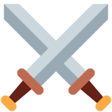 交叉的剑emoji素材一 160x160像素
