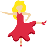 女子舞蹈：中浅肤色emoji素材一 160x160像素