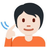 聋人：浅肤色emoji素材一 160x160像素