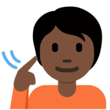 聋人：肤色暗emoji素材一 160x160像素