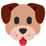 狗脸emoji素材一 160x160像素