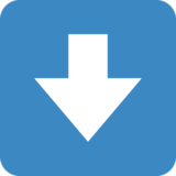 向下箭头emoji素材一 160x160像素