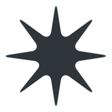 八角星emoji素材一 160x160像素