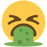呕吐的脸emoji素材一 160x160像素