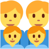 家庭：男人，男人，男孩，男孩emoji素材一 160x160像素