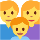 家庭：男人，女人，男孩emoji素材一 160x160像素