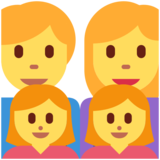 家庭:男人,女人,女孩,女孩emoji素材一 160x160像素