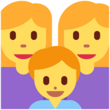 家庭：女人，女人，男孩emoji素材一 160x160像素