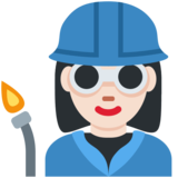 工厂女人:浅肤色emoji素材一 160x160像素