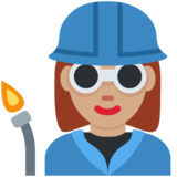 工厂女人：中等肤色emoji素材一 160x160像素