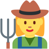 女农夫emoji素材一 160x160像素