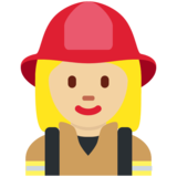 女消防员：中浅肤色emoji素材一 160x160像素