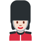 女警卫：浅肤色emoji素材一 160x160像素