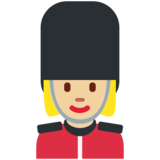 女警卫：中浅肤色emoji素材一 160x160像素