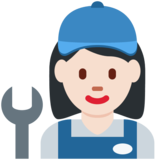 女机械工：浅肤色emoji素材一 160x160像素