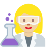 女科学家:中浅肤色emoji素材一 160x160像素
