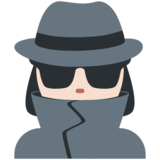 女侦探：浅肤色emoji素材一 160x160像素