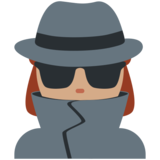 女侦探：中等肤色emoji素材一 160x160像素