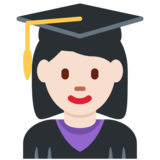 女学生：浅肤色emoji素材一 160x160像素