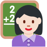 女老师：浅肤色emoji素材一 160x160像素