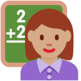 女老师：中等肤色emoji素材一 160x160像素
