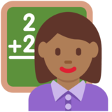 女老师：中黑肤色emoji素材一 160x160像素