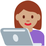 女工程师：中等肤色emoji素材一 160x160像素