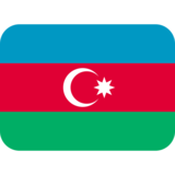 国旗：阿塞拜疆emoji素材一 160x160像素
