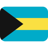 旗帜：巴哈马emoji素材一 160x160像素