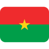 旗帜：布基纳法索emoji素材一 160x160像素