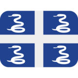 旗帜：马提尼克emoji素材一 160x160像素