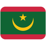 国旗：毛里塔尼亚emoji素材一 160x160像素