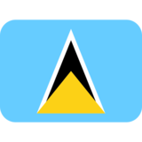 旗帜：圣卢西亚emoji素材一 160x160像素