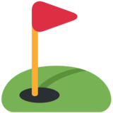 插在洞里的旗帜emoji素材一 160x160像素