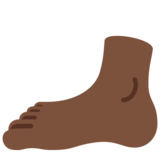 脚：深色肤色emoji素材一 160x160像素