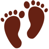 脚印emoji素材一 160x160像素